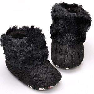 Black SoftSole Anti-Slip Prewalker Toddler Boot